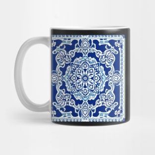 Lapis Blue Aesthetic Pattern Mug